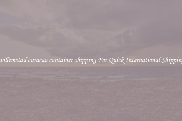 willemstad curacao container shipping For Quick International Shipping