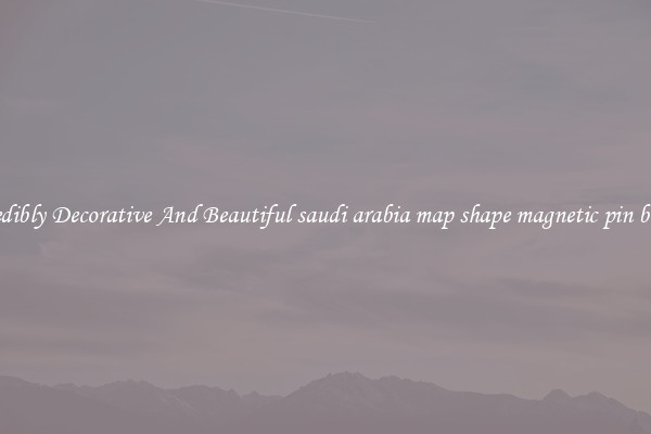 Incredibly Decorative And Beautiful saudi arabia map shape magnetic pin brooch
