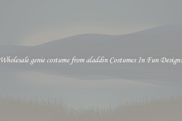 Wholesale genie costume from aladdin Costumes In Fun Designs