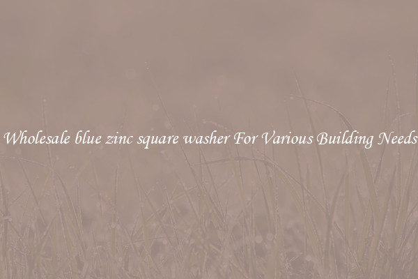 Wholesale blue zinc square washer For Various Building Needs