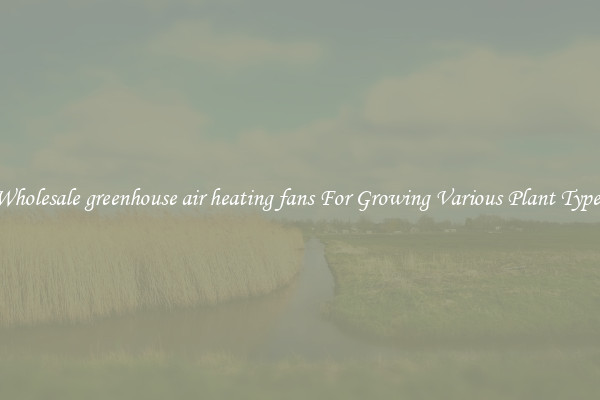 Wholesale greenhouse air heating fans For Growing Various Plant Types