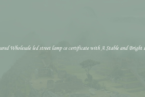 Featured Wholesale led street lamp ce certificate with A Stable and Bright Light