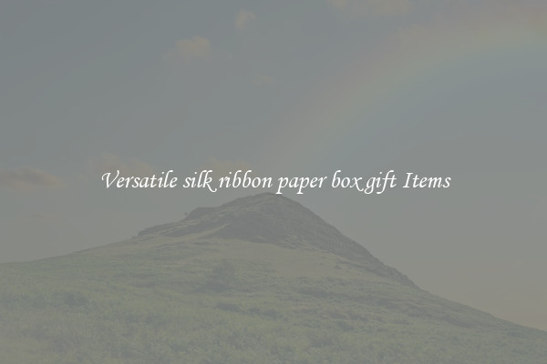 Versatile silk ribbon paper box gift Items