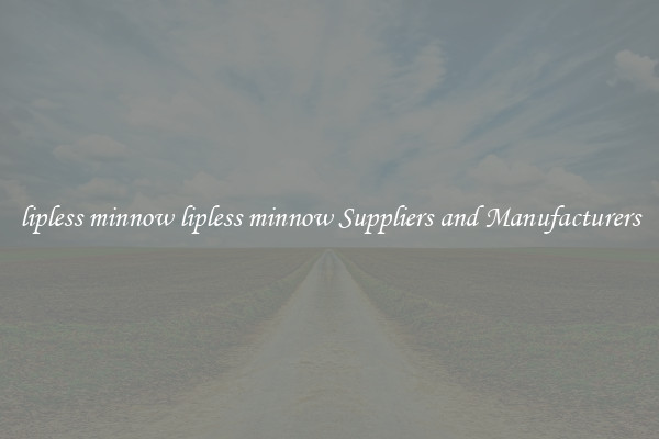 lipless minnow lipless minnow Suppliers and Manufacturers