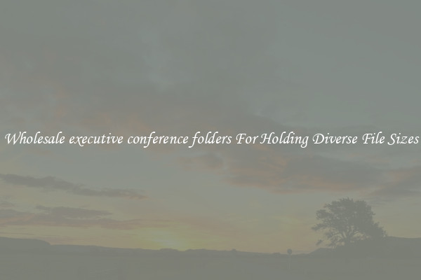 Wholesale executive conference folders For Holding Diverse File Sizes