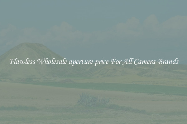 Flawless Wholesale aperture price For All Camera Brands