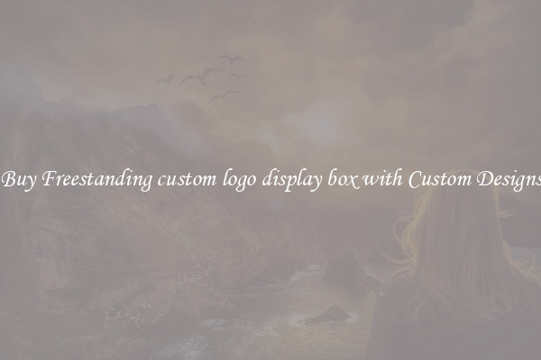 Buy Freestanding custom logo display box with Custom Designs