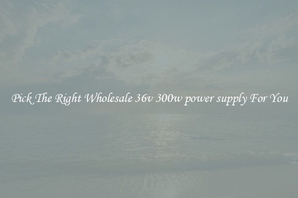 Pick The Right Wholesale 36v 300w power supply For You