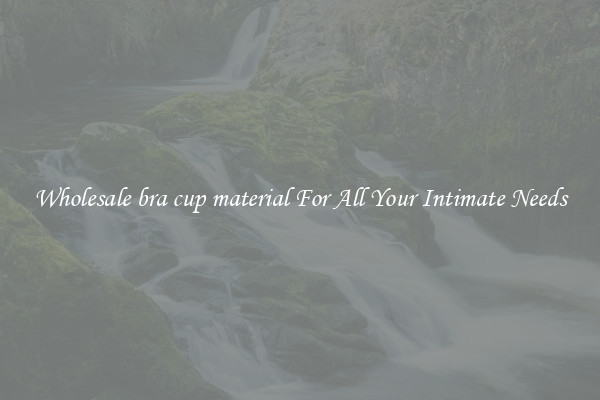 Wholesale bra cup material For All Your Intimate Needs