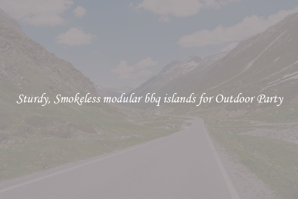 Sturdy, Smokeless modular bbq islands for Outdoor Party