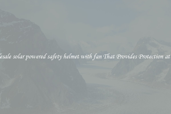 Wholesale solar powered safety helmet with fan That Provides Protection at Work